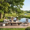Factory Price Aluminum Garden Outdoor Sofa Patio Bistro Seating Set for Balcony Hotel Villa Courtyard