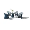 Factory Price Aluminum PE Rattan Table and Chair Garden Sets Outdoor Furniture