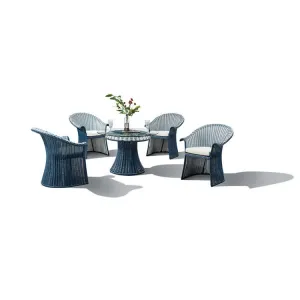 Factory Price Aluminum PE Rattan Table and Chair Garden Sets Outdoor Furniture
