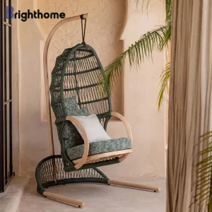 Factory Price Rope Outdoor Furniture Aluminum Patio Garden Swing Hanging Chair
