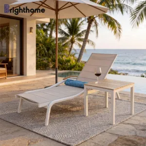 Factory Wholesale Metal Beach Garden Outdoor Swimming Pool Chair Sun Loungers