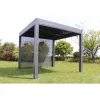 Factory Wholesale Outdoor Aluminum Pergola Garden Metal Movable Gazebo with Bug Net