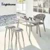 Factory Wholesale Waterproof Aluminum Garden Furniture Outdoor Table and Chair Set
