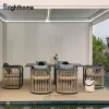 Factory Wholesale Waterproof Aluminum Garden Sofa Patio Outdoor Restaurant Furniture Sets with Cushion