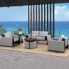 Fashionable Garden Sofas New Arrival Aluminum Luxury Modern Patio Furniture Garden Sofa Set