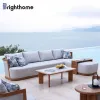 Garden Furniture Aluminum Waterproof Fabric Outdoor Sofas Para Exteriores Luxury Outside Modern Patio Sofa Set