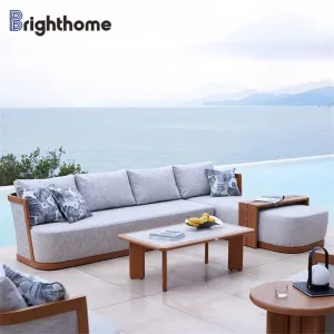 Garden Furniture Aluminum Waterproof Fabric Outdoor Sofas Para Exteriores Luxury Outside Modern Patio Sofa Set