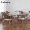 Garden Restaurant Table and Chair Aluminum Rope Outdoor Furniture Chair Outdoor Dining Table Set