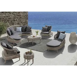 Garden Waterproof Rope Weaving Modern Luxury Balcony Luxury Outdoor Lounge Sectional Sofa Set