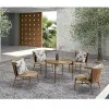 Aluminum Rattan Rope Outdoor Furniture Table Sets Garden Chairs