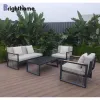 Waterproof Aluminium Garden Patio Villa Hotel Courtyard Outdoor Sofas Set