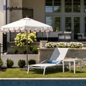 Waterproof Aluminum Patio Garden Furniture Set Outdoor Beach Swimming Pool Chair Sun Loungers