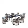 Hot Sale Whole Aluminum Kitchen Dining Chair and Table Set Outdoor Pool Patio Garden Sofa Furniture