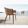 Hotel PE Rattan Wicker Weaving Patio Balcony Dining Table Custom Wholesale Modern Garden Outdoor Furniture Set