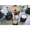 Luxury Rope Weave Balcony Outdoor Furniture Coffee Shop Tables and Chairs Set