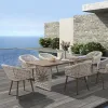 Modern Aluminium PE Rattan Creative Garden Furniture Outdoor Chair and Table Set