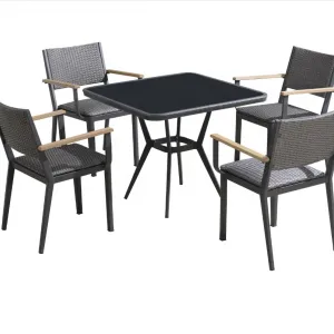 Modern Design Hot Sale Aluminum Quick Dry Foam Patio Rattan Garden Furniture Set Outdoor Tables Chair