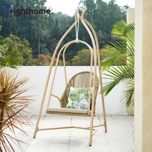 Modern Design Outdoor Hotel Use Patio Swing Chair Courtyard Garden Patio Hanging Swing Chair
