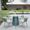Modern Garden Wicker Rattan Patio Furniture Set Rope Weave Design for Outdoor Dining-for Home Hotel Park or Apartment