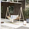 Modern Waterproof Resort Hotel Patio Swing Backyard Hanging Outdoor Patio Garden Swing Chair