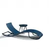 New Design Aluminium PE Rattan Ocean Mediterranean Style Wicker Outdoor Chaise Sun Lounger Pool Beach Chair