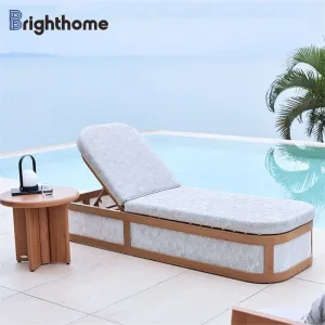 New Design Nordic Modern Outdoor Sun Bed Waterproof Pool Beach Furniture Garden Modern Sun Lounger