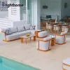 New Design Waterproof Garden Outdoor Furniture Outside Sofa Luxury Modern Patio Furniture Set Sofa