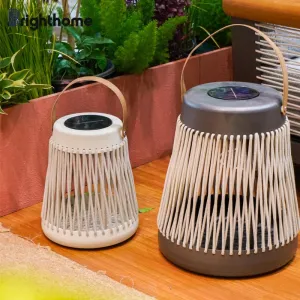 New Home Furniture Decor Rope Aluminum Patio Outdoor Garden Led Solar Lights