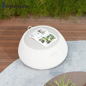 New Outdoor Furniture Outdoor Stool Chair TPU Rope Woven Modern Round Ottoman