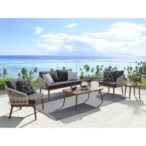 Nordic Patio Furniture Aluminum Frame Leisure Rope Outdoor Furniture Garden Sofa