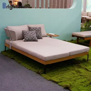 Nordic Waterproof Swimming Pool Sun Bed Lounger Chaise Outdoor High End Hotel Furniture Outdoor Sunbed