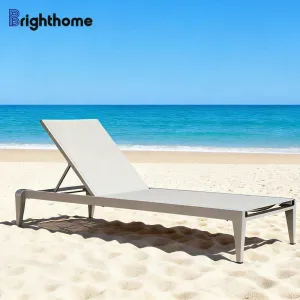 OEM Wholesale Aluminum Pool Garden Furniture Set Outdoor Deck Sun Lounge Bed Chair