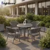 Patio Modern Luxury Style Aluminum Casting Garden Furniture Outdoor Restaurant Tables and Chairs