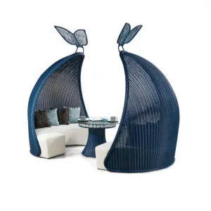 Pool Rattan Aluminium Frame Luxury Design Modern Outdoor Sofa Aluminium Garden Sofa Set