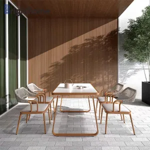 Top Quality Comfortable Patio Garden Table and Chair Outdoor Dining Furniture Set