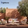 Wholesale Aluminum Waterproof Hotel Outside Patio Set Outdoor Sofa Set Garden Furniture