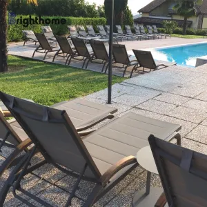 Wholesale Garden Furniture Patio Courtyards Pool Beach Chair Waterproof Outdoor Aluminum Sun Loungers
