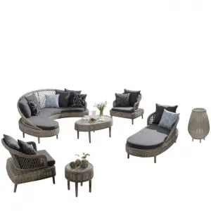 Wholesale Outdoor Lounge 5Pc Set Patio Sofa Rattan Rope Wicker Rattan Outdoor Furniture Garden Sofa Set