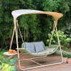 Wholesale PE Rattan Outdoor Furniture Hanging Chair Garden Canopy Swings Seat