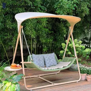 Wholesale PE Rattan Outdoor Furniture Hanging Chair Garden Canopy Swings Seat