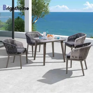 Wholesale Price All Weather Patio Dining Backyard Aluminium Garden Furniture Outdoor Set