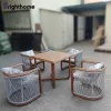 Wholesale Price Waterproof Balcony Yard Hotel Outdoor Seating Table Chair Furniture