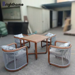 Wholesale Price Waterproof Balcony Yard Hotel Outdoor Seating Table Chair Furniture