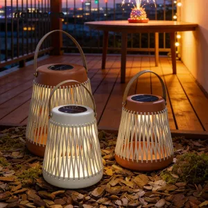 Wholesale Rope Patio Outdoor Garden Furniture Home Decor Led Solar Garden Lights
