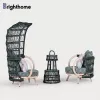 Wholesale Waterproof Woven Rope Aluminum Garden Pool Side Balcony Set Patio Furniture Sofa Chair