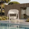 Wholesale 2 Seat Aluminum Courtyard Outdoor Garden Patio Hanging Swings Chair With Cushion