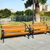 Aluminum Outdoor Park Chair Outdoor Courtyard Seat Garden Balcony Household Bench Cast Aluminum square Chair Backrest Chair