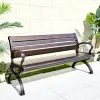 Aluminum Outdoor Park Chair Outdoor Courtyard Seat Garden Balcony Household Bench Cast Aluminum square Chair Backrest Chair