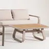 Aqulia 4 Seat Aluminum Outdoor Garden Sofa Table Set Durable Waterproof Eco-Friendly Modern Freely Matched Outdoor Furniture