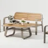 Aqulia 4 Seat Aluminum Outdoor Garden Sofa Table Set Durable Waterproof Eco-Friendly Modern Freely Matched Outdoor Furniture